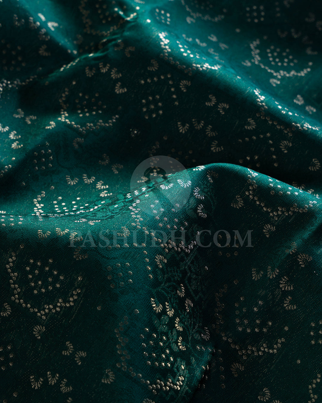 Green, Teal and Sky Blue Kanjivaram Silk Saree - DT257(E)
