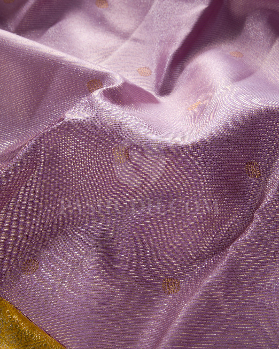 Lavender And Mango Yellow Kanjivaram Silk Saree - S1366(A)