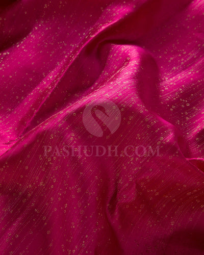 Rani Pink Borderless Kanjivaram Silk Saree - DJ305(G)