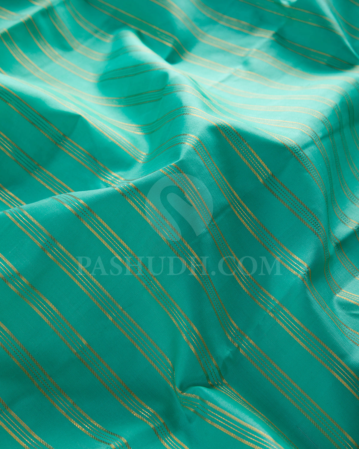 Turquoise Blue And Royal Blue Traditional Kanjivaram Silk Saree - SVJ55