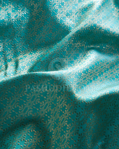 Turquoise Blue Kanjivaram Silk Saree - S1405(B)