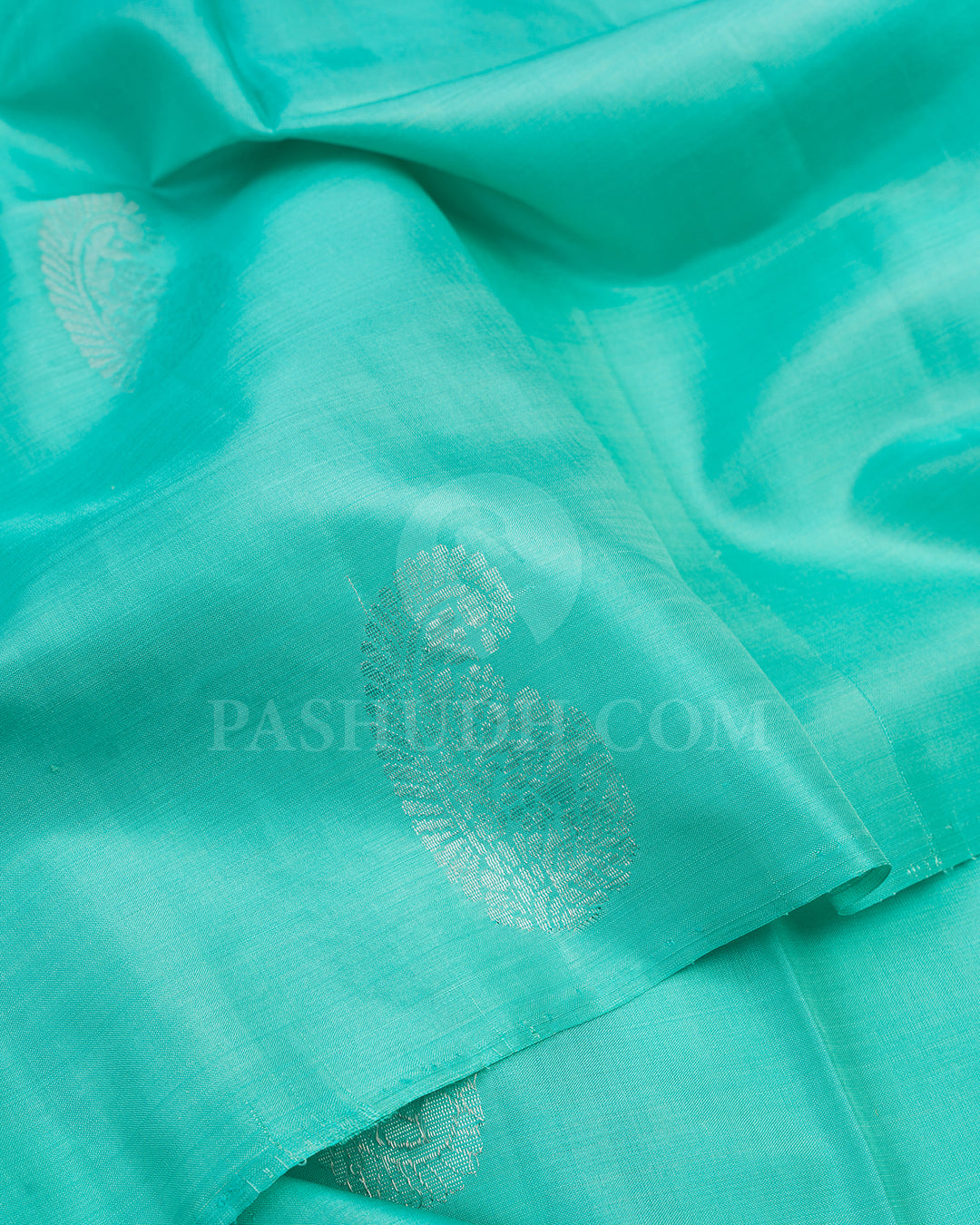 Sky Blue Self Coloured Soft Silk Saree - AC26