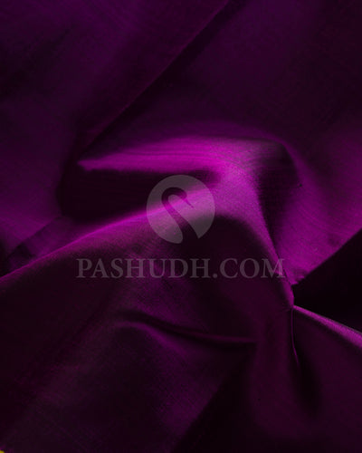 Magenta, Violet and Yellow Kanjivaram Silk Saree - BKF27