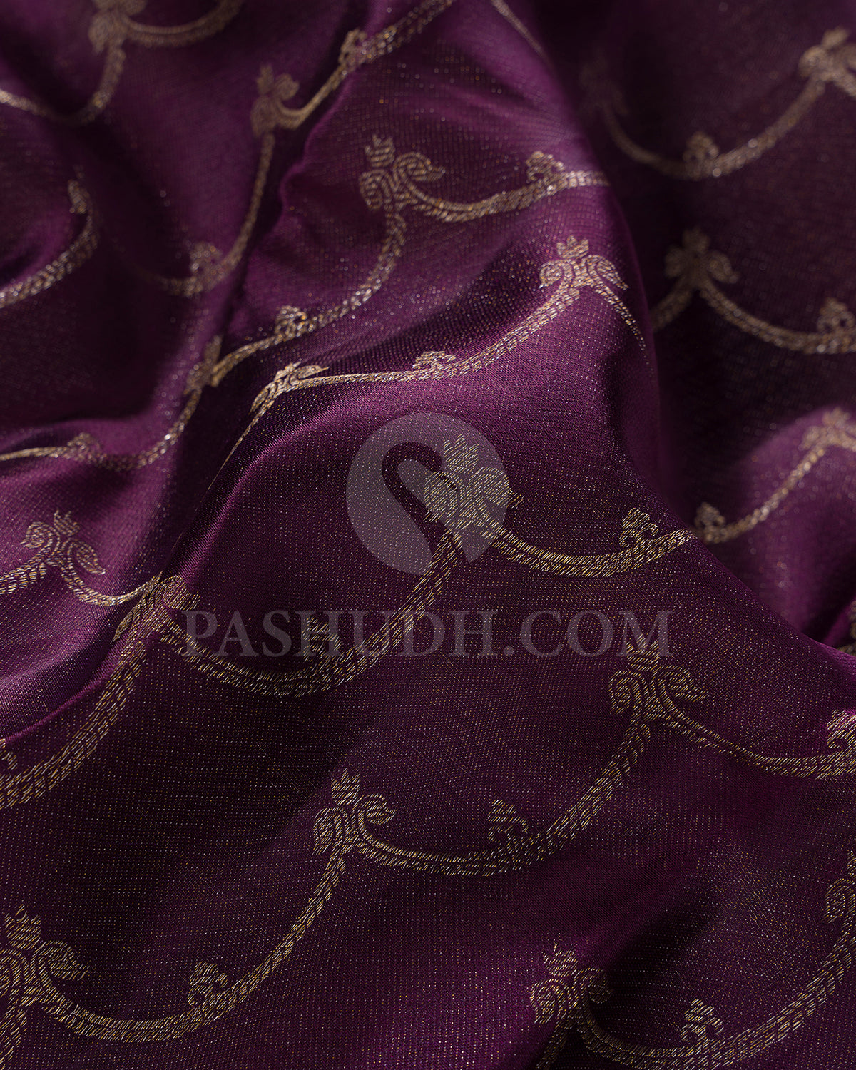 Purple And Magenta Kanjivaram Silk Saree - DJ351(A)