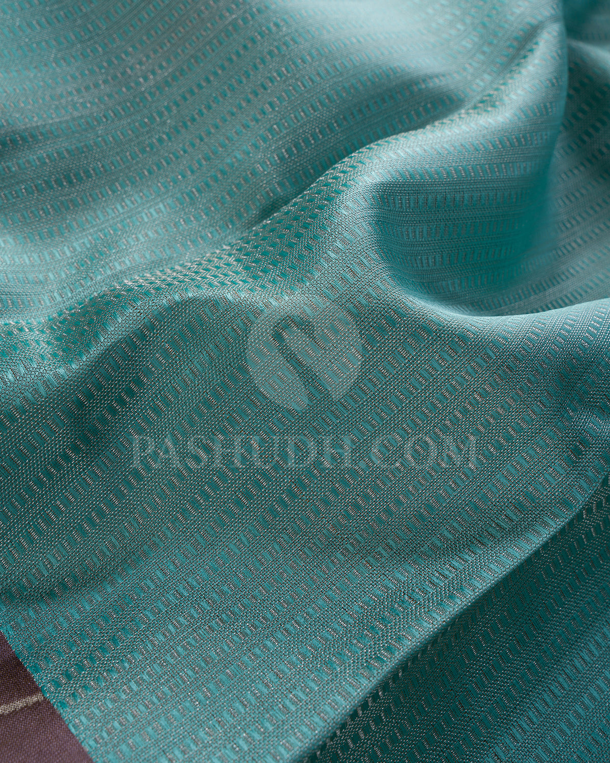 Teal Blue And Dove Grey Kanjivaram Silk Saree - DT271(B)