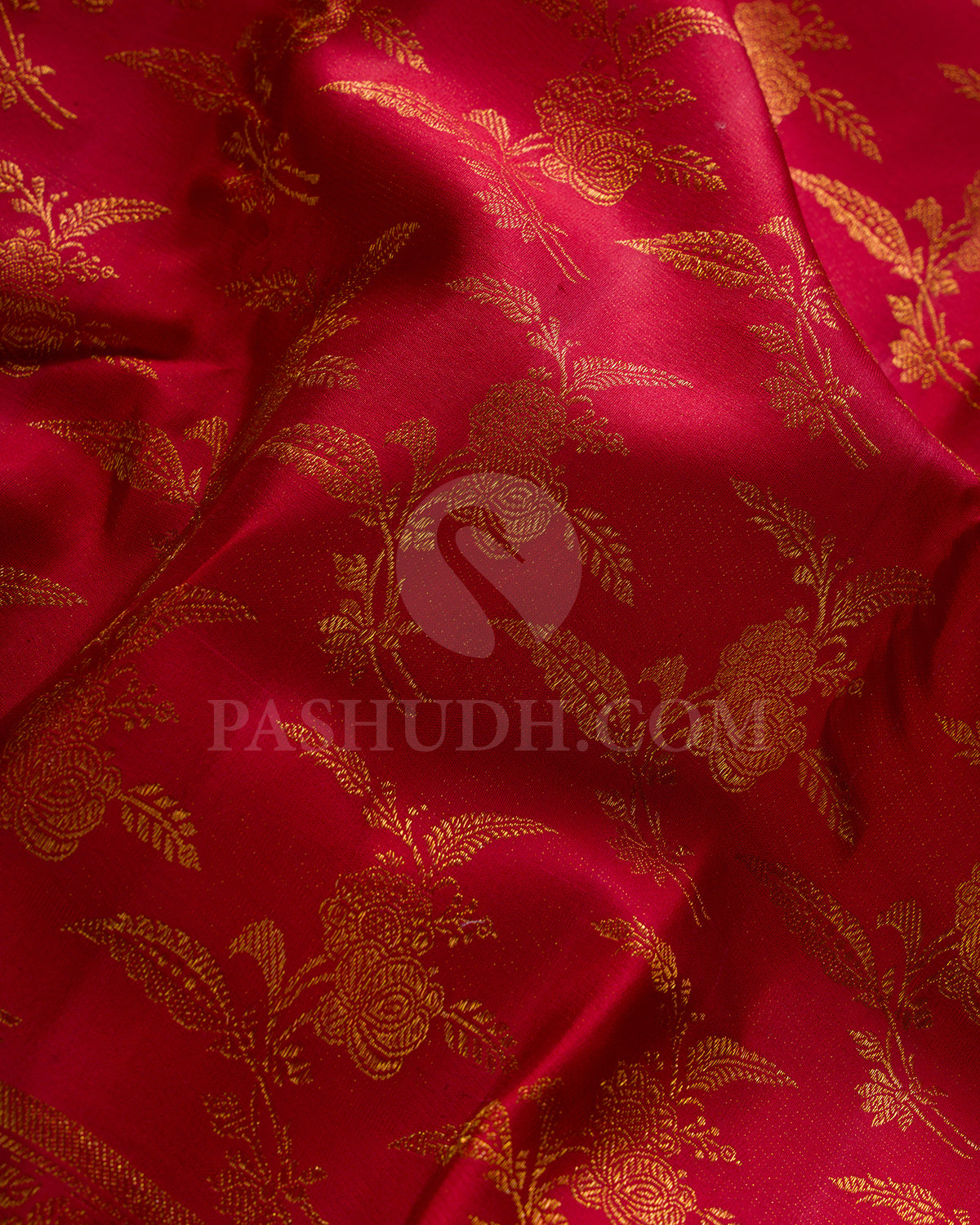 Bright Red Kanjivaram Silk Saree - DJ346(A)