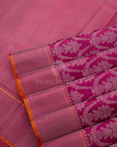 Pink Kanjivaram Silk Saree - DT198 - View 2
