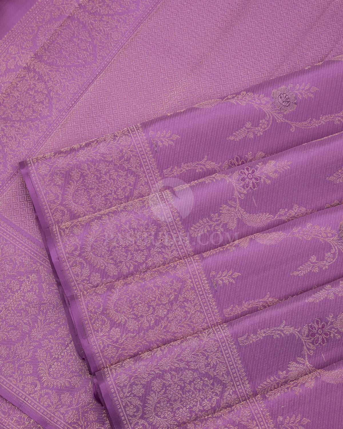 Lavender Kanjivaram Silk Saree - DJ217 - View 3
