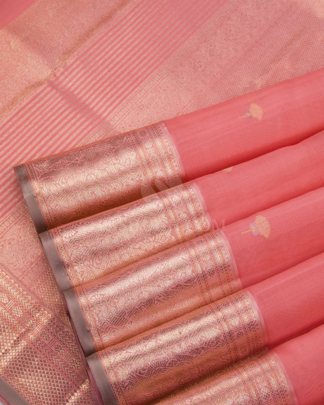 Peach Kanjivaram Silk Saree - S832