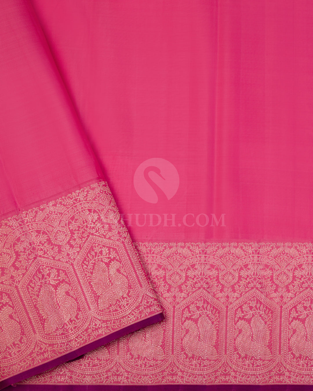 Sky Blue & Taffy Pink Kanjivaram Silk Saree - S967 - View 3