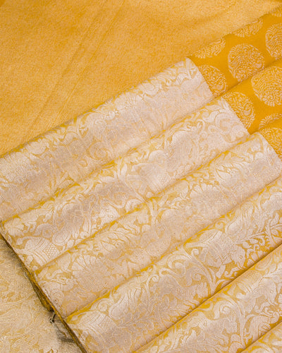 Yellow Kanjivaram Silk Saree - S945