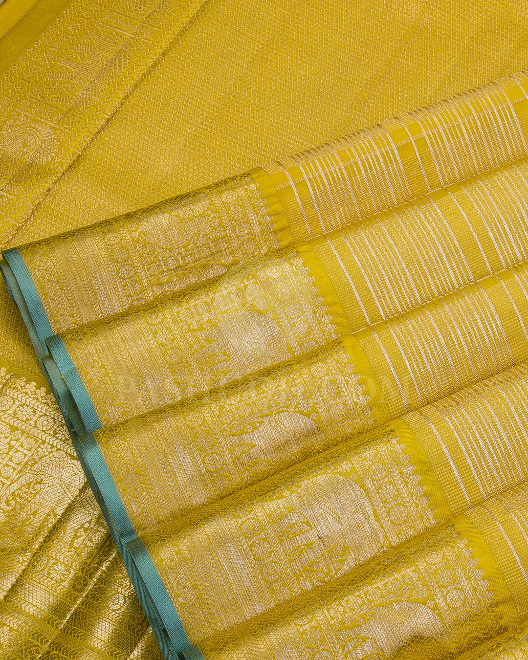 Parrot Green Kanjivaram Silk Saree - DJ256