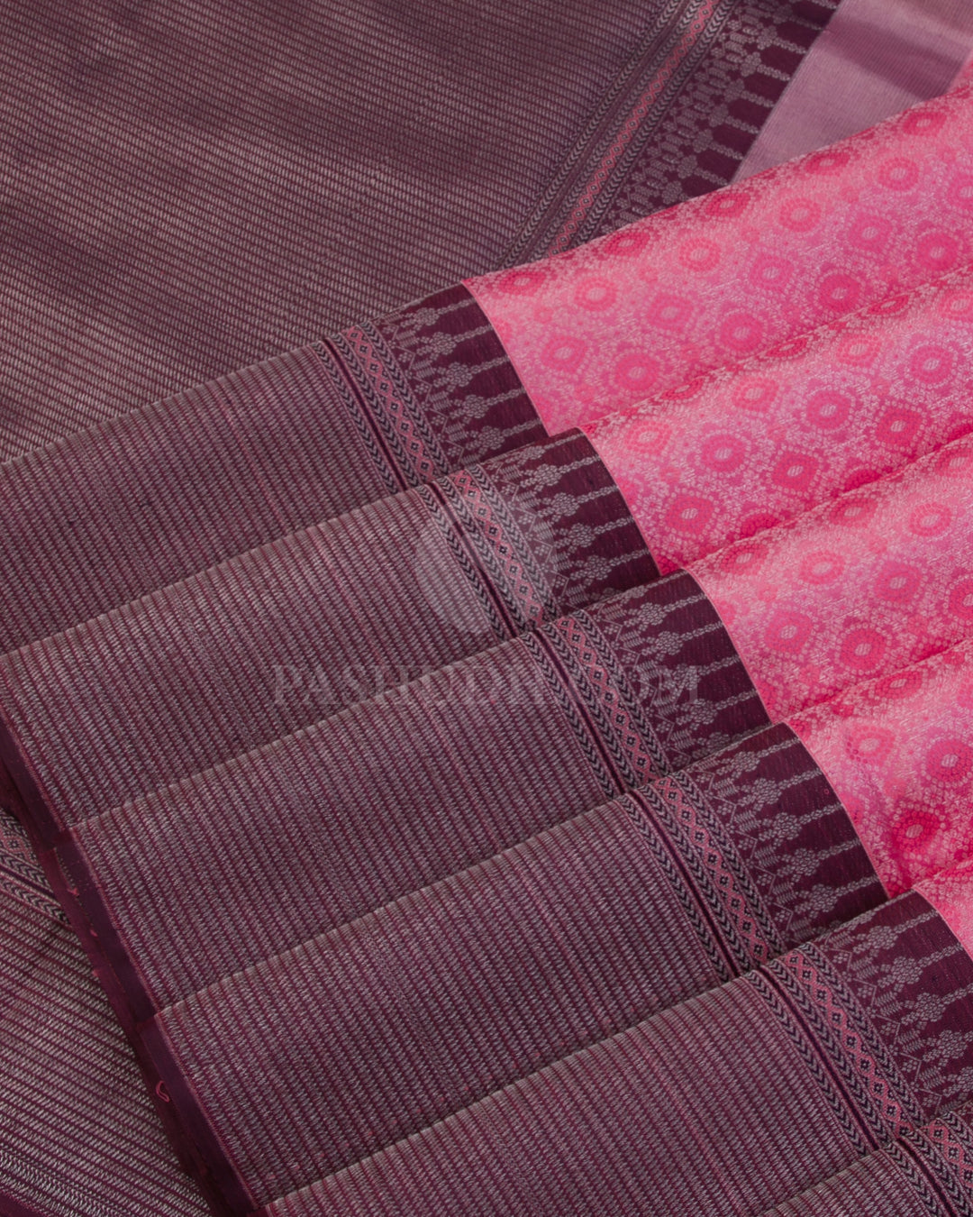 Light Pink Kanjivaram Silk Saree - DT240(A) - View 3