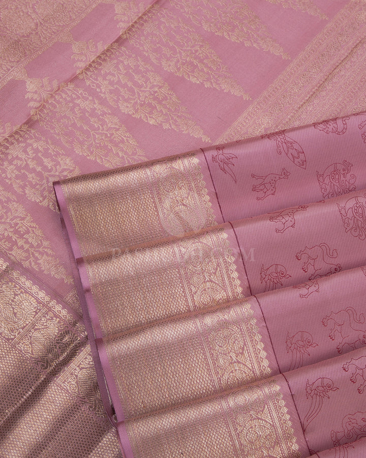 Baby Rose Kanjivaram Silk Saree - D454 - View 4