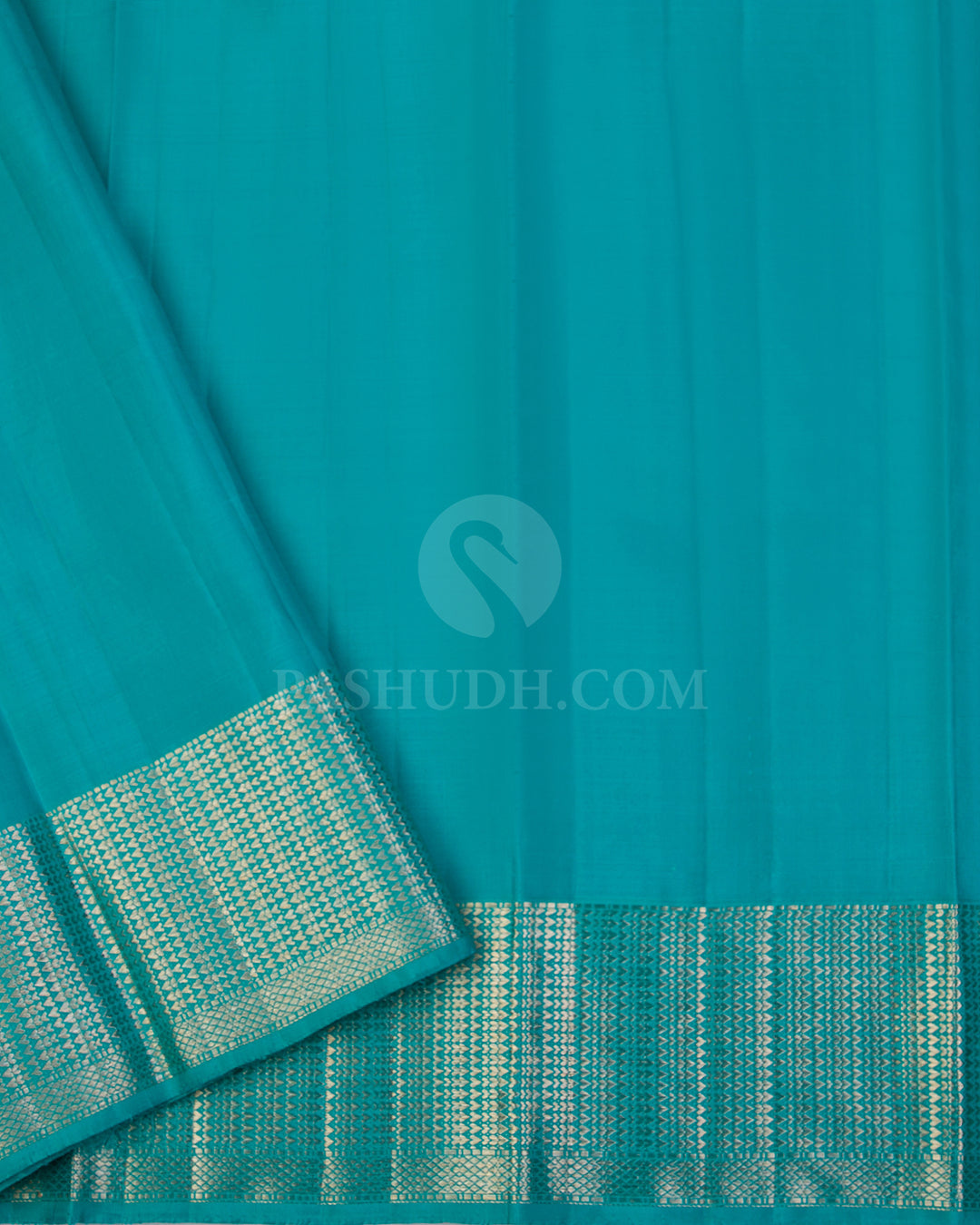 Rose Pink & Anandha Blue Kanjivaram Silk Saree - S985 - View 3