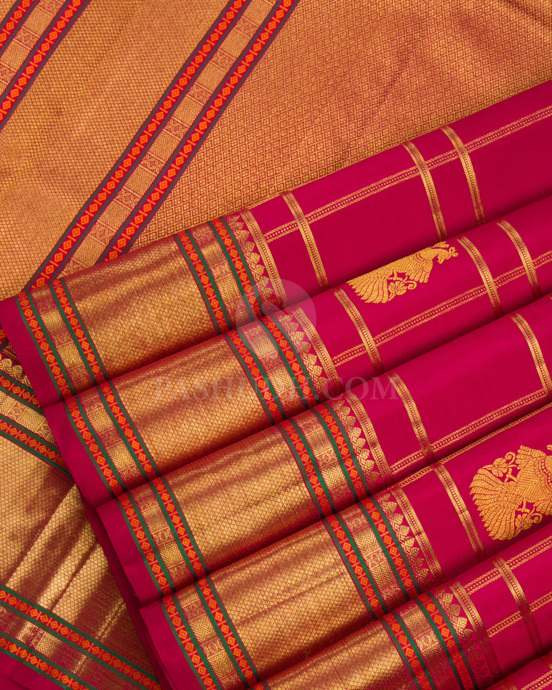 Maroon Kanjivaram Silk Saree - D15 - View 3