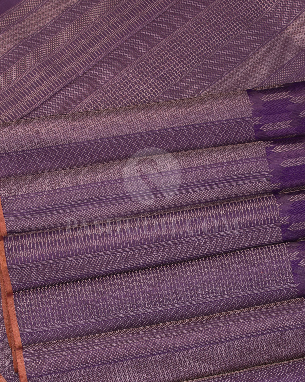 Dark Lavender Kanjivaram Silk Saree - D521(D) - View 3