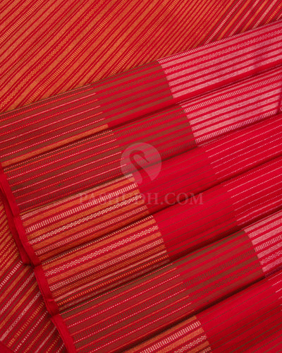 Red Kanjivaram Silk Saree - S1109(B)