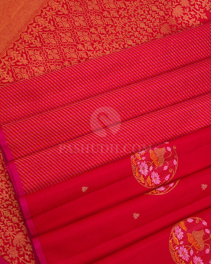Red Kanjivaram Silk Saree - S1116(A)