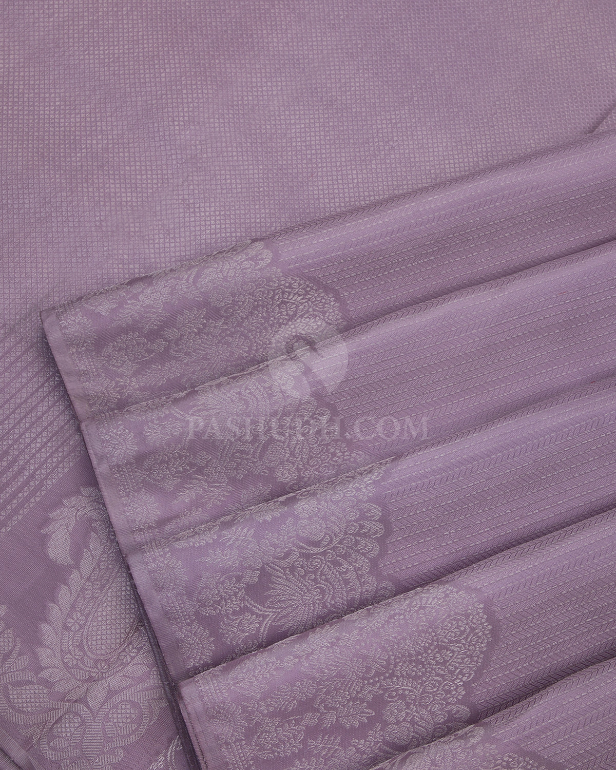 Mild Lavender Kanjivaram Silk Saree - D436- View 4