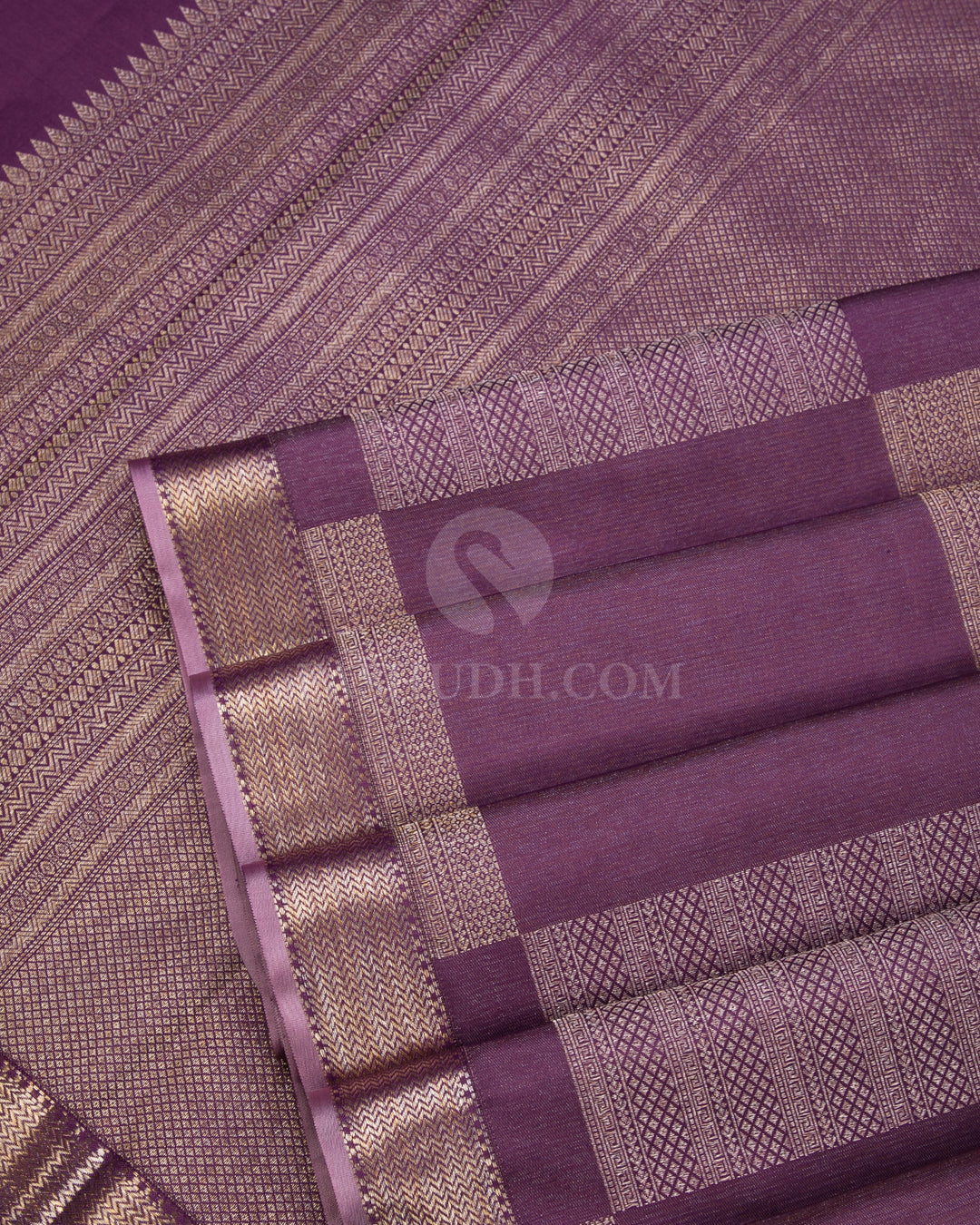 Mild Plum Kanjivaram Silk Saree - D471 - View 4