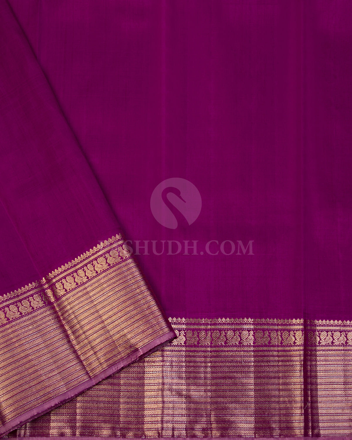 Sea Green & Violet Tissue Kanjivaram Silk Saree - S1008 - View 3