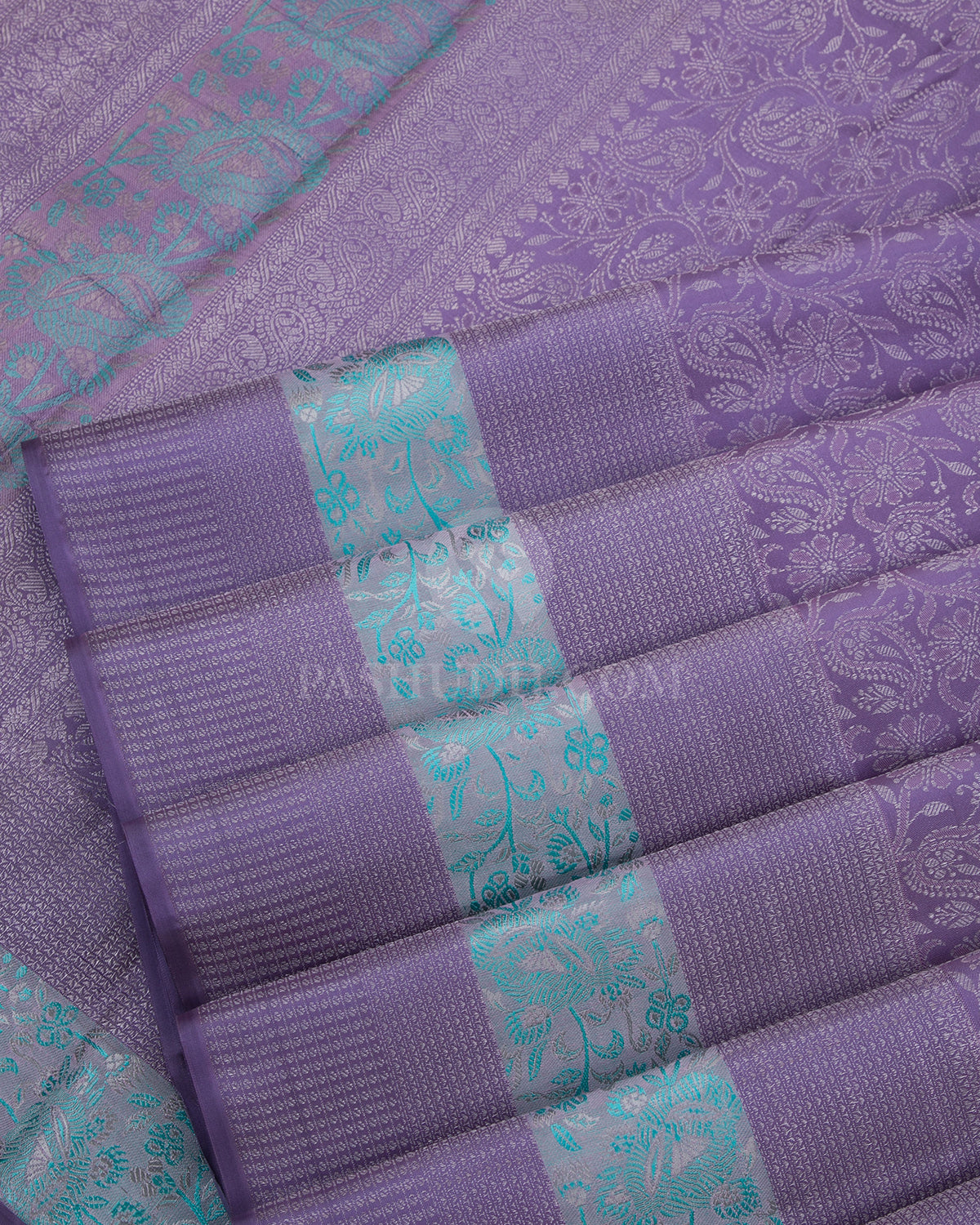 Lavender Kanjivaram Silk Saree - DT189 - View 4