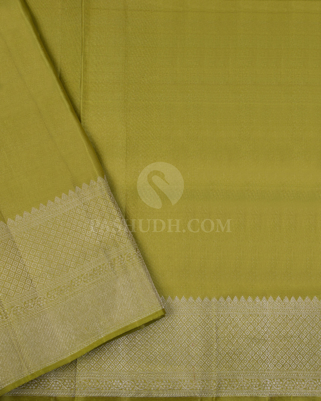 Pine Green And Olive Green Kanjivaram Silk Saree - DJ310(A) - View 2