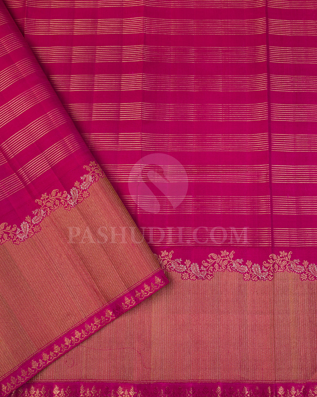 Rani Pink Kanjivaram Silk Saree - S1131(A)