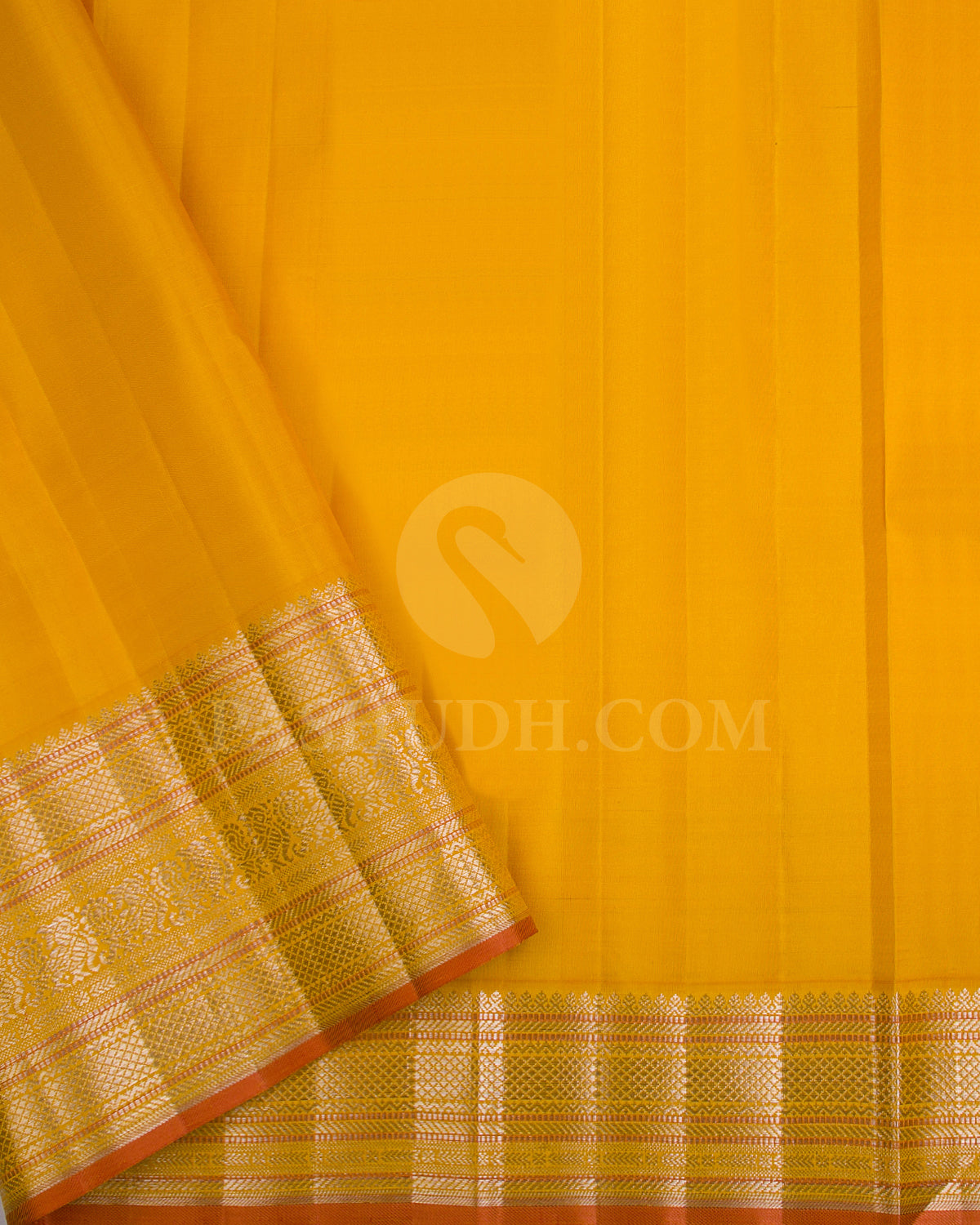 Sky Blue And Yellow Kanjivaram Silk Saree - S1194(A)