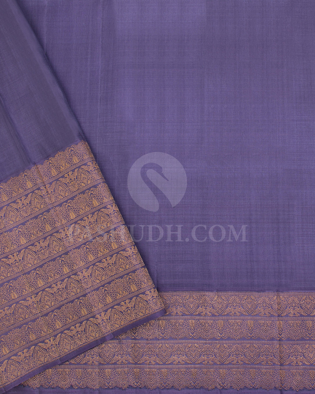 Gold And Lavender Kanjivaram Silk Saree - S1188(B)