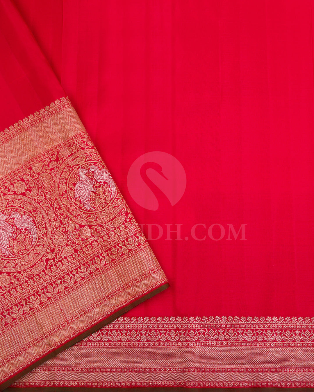 Green And Red  Kanjivaram Silk Saree - S1215(A)
