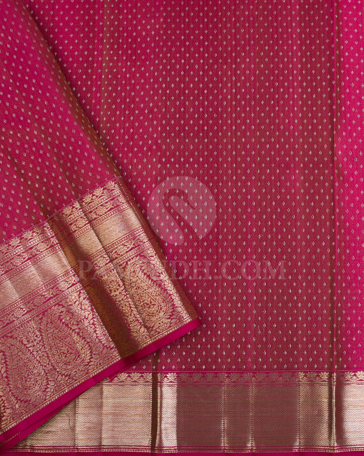 Yellow And Pink Kanjivaram Silk Saree - DT275(A)