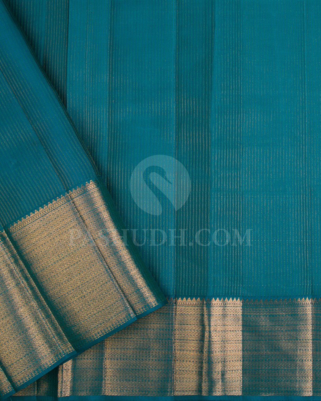 Sky Blue And Dark Blue Kanjivaram Silk Saree - DJ325(A)