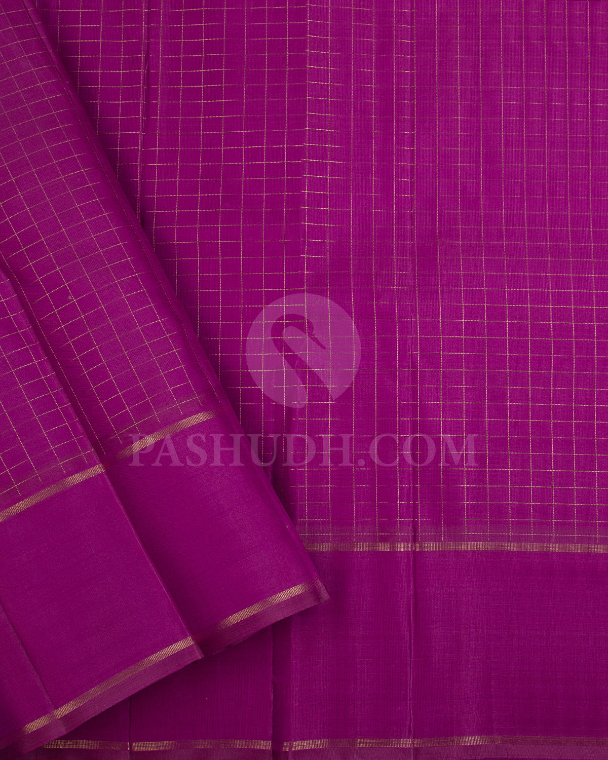 Magenta Kanjivaram Silk Saree - KF9