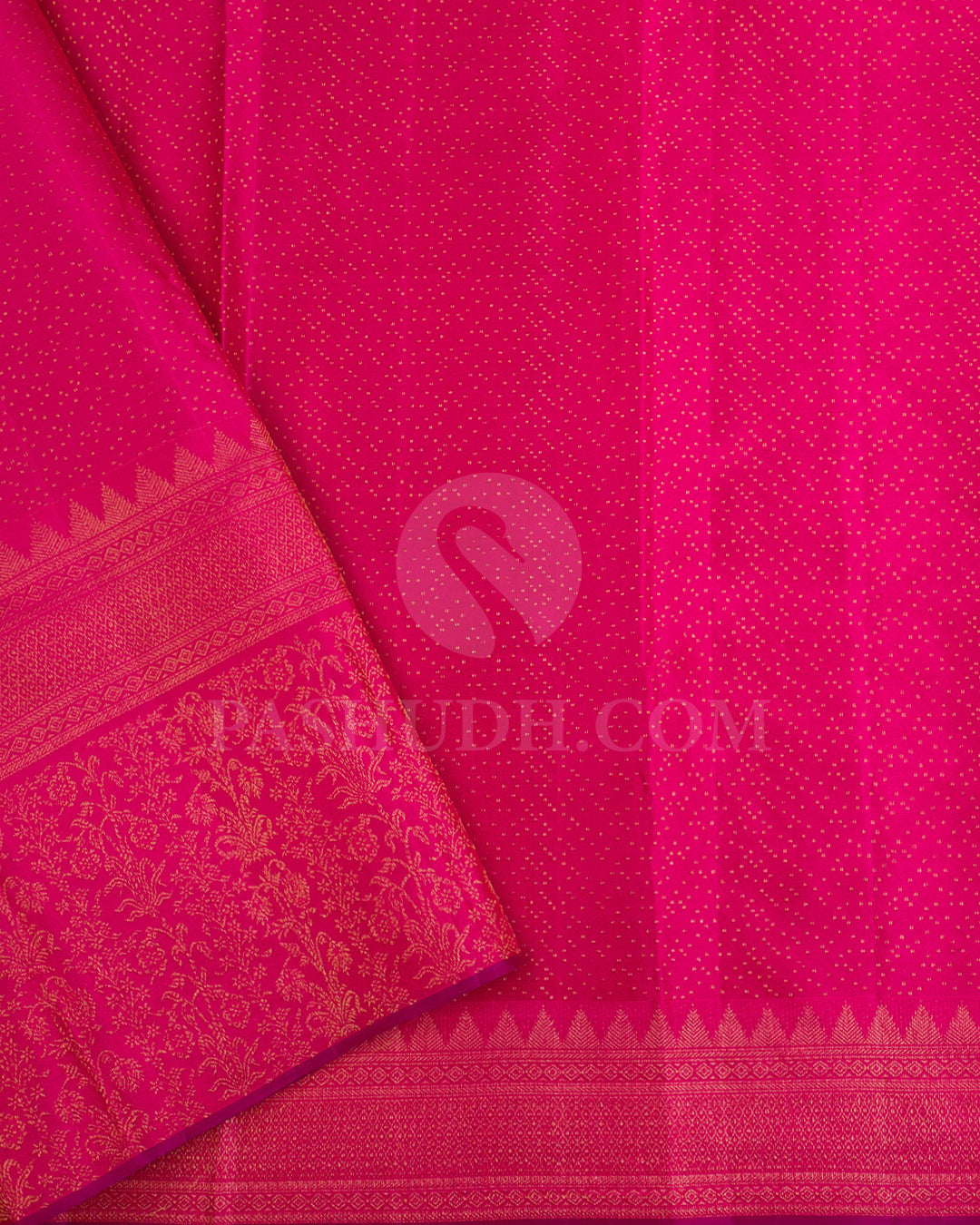 Red And Pink Kanjivaram Silk Saree - DJ321(A)