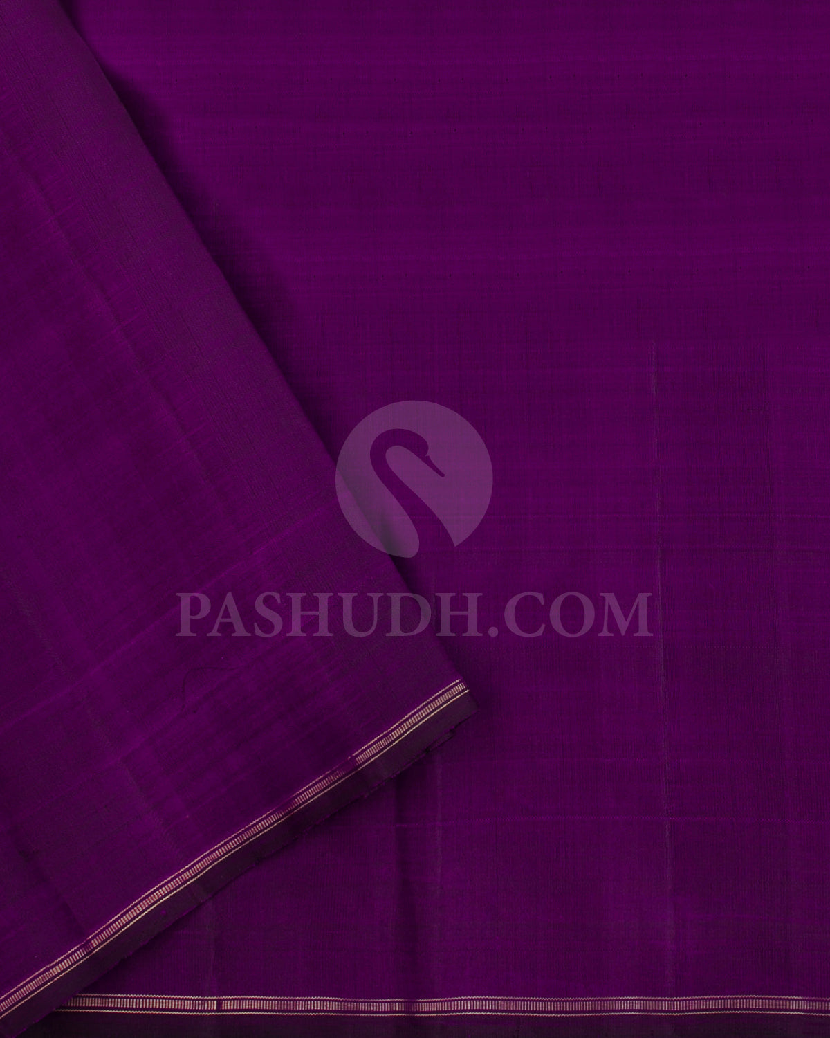 Dark Purple Kanjivaram Silk Saree - KF8