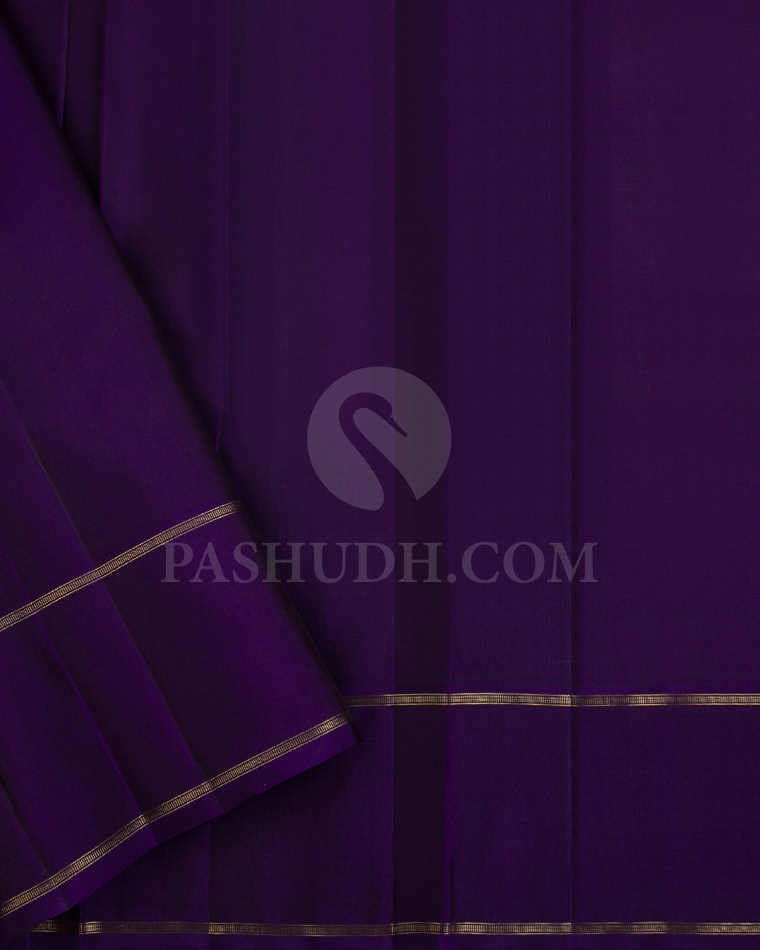 Green And Purple Kanjivaram Silk Saree - KF7