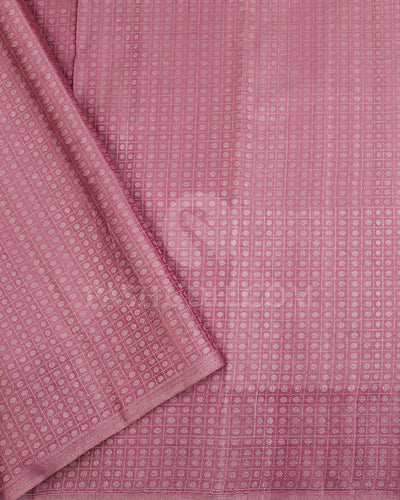 Pink And Mauve Kanjivaram Silk Saree - D554(A)