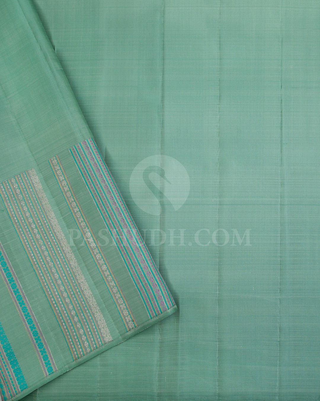 Pastel Green Kanjivaram Silk Saree - S1210(A)