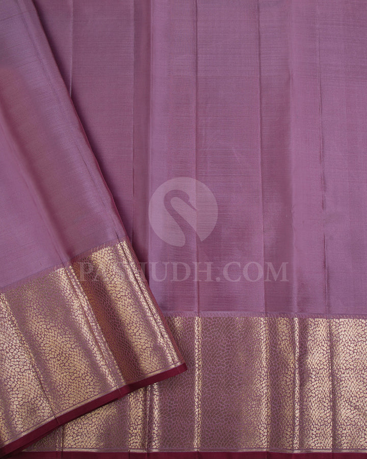 Lavender And Lilac Kanjivaram Silk Saree - DJ322(B)
