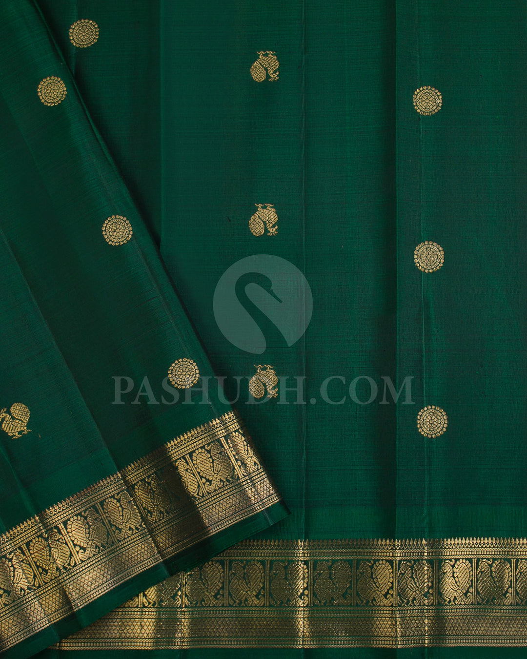 Magenta and Green Traditional Kanjivaram Silk Saree - KB4