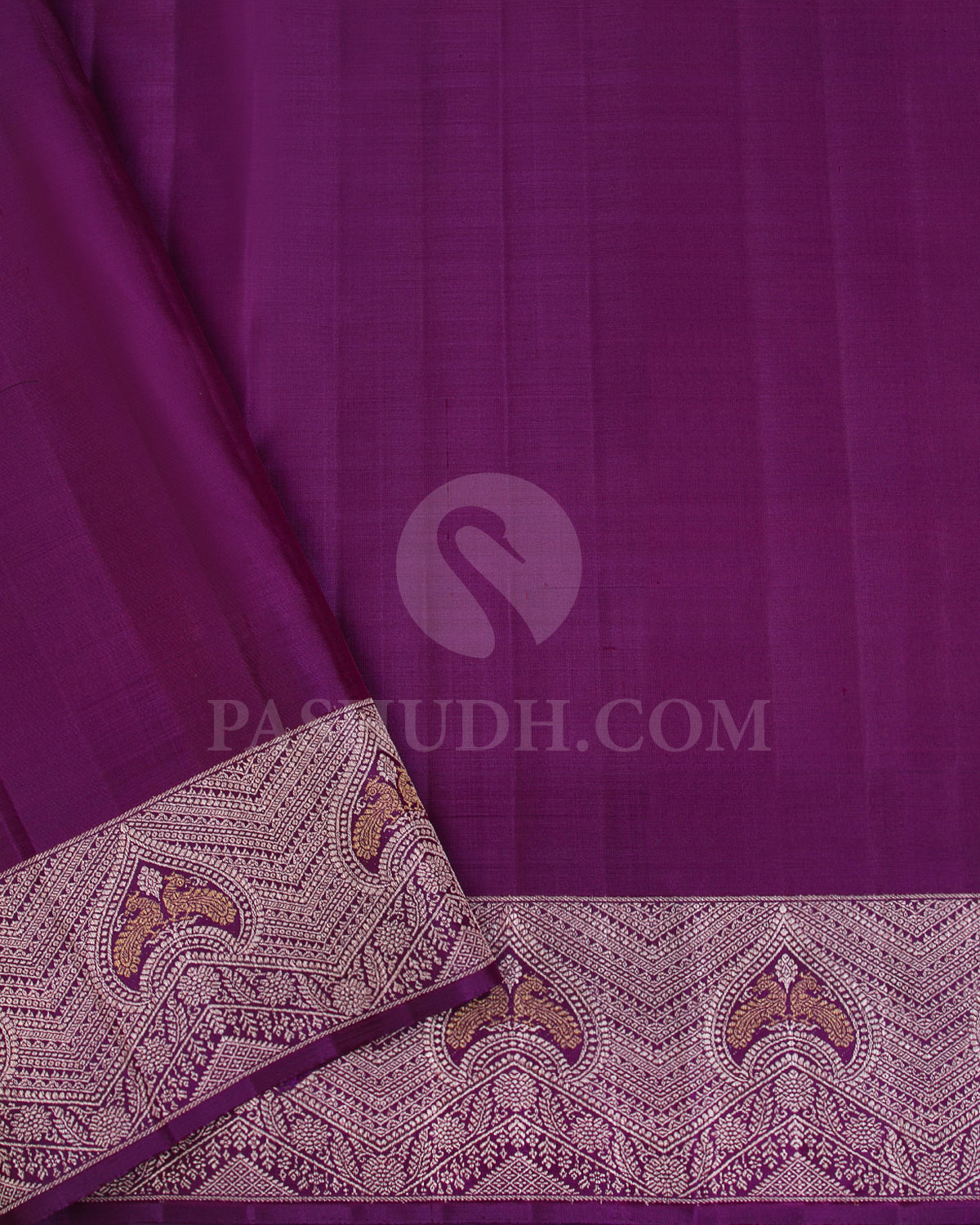 Shimmering Purple Kanjivaram Silk Saree - S1211(A)