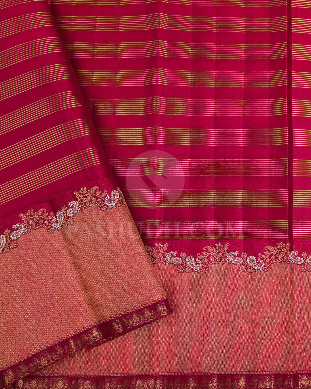 Red And Orange Kanjivaram Silk Saree - S1131(C)