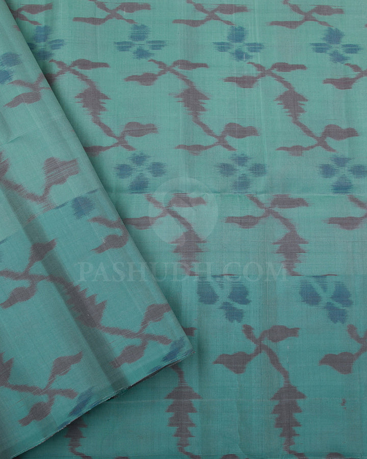 Bright Pink And Aquamarine Blue Soft Silk Saree - C7