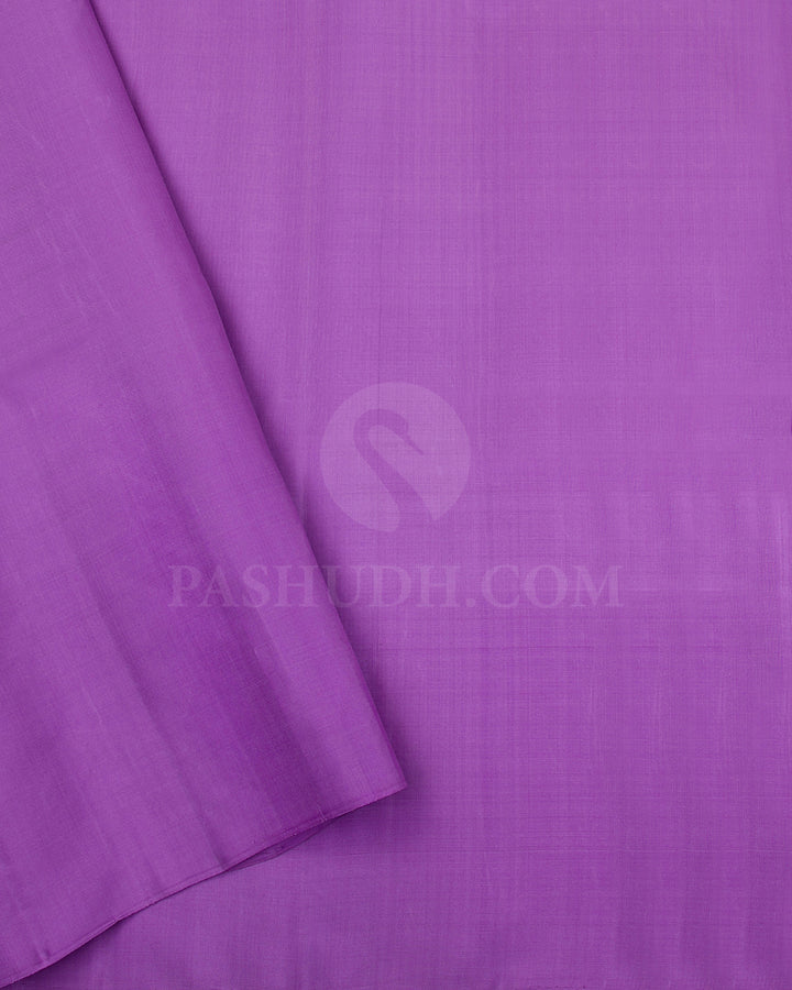Lavender Soft Silk Saree - C3