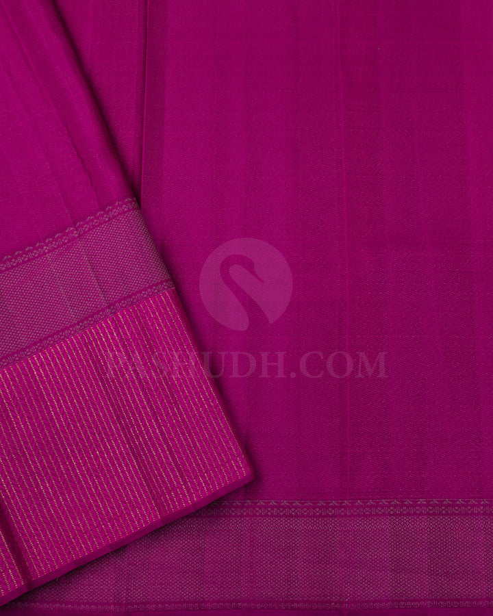 Orange And Pink Kanjivaram Silk Saree - D563(A)