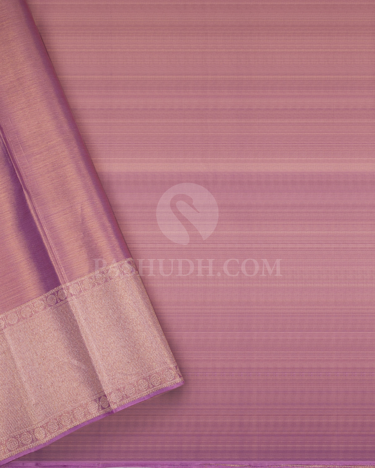 Lilac Pure Zari Kanjivaram Silk Saree - S702 - View 4
