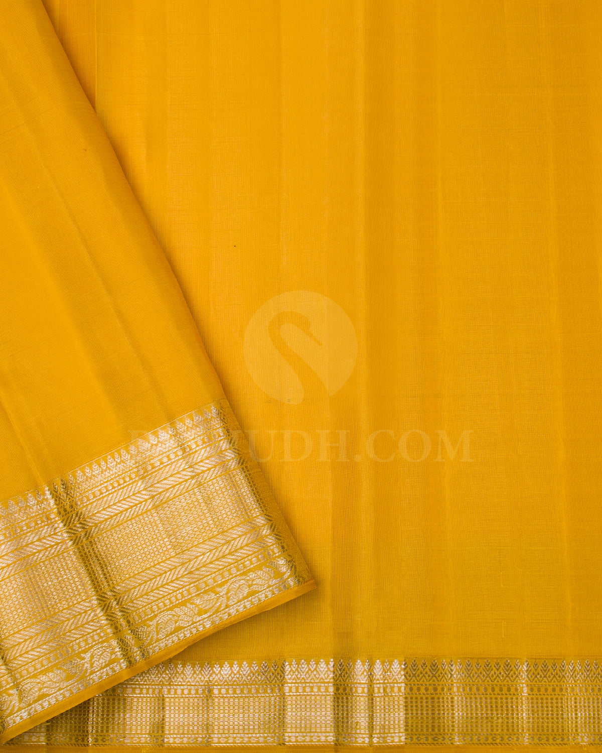 Yellow Kanjivaram Silk Saree - D519(D)