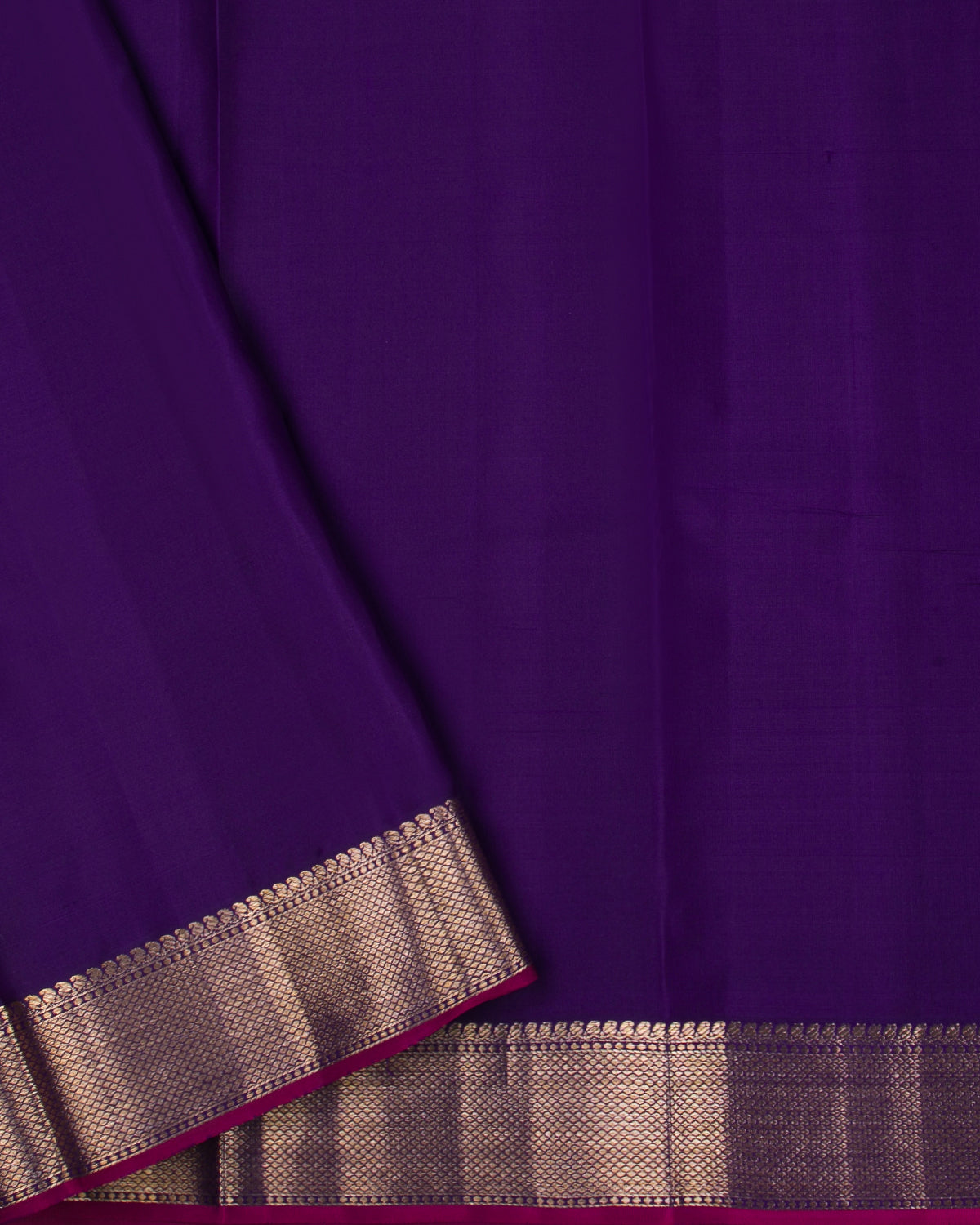 Teal Green And Purple Kanjivaram Silk Saree - D575(A)